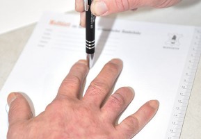 It is important for the fit that you carefully grasp the contours.