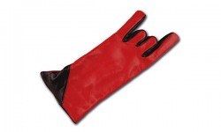 Ladies glove made of lamb leather with fleece lining, suitable for an evening dress.