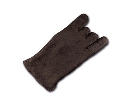 made of robust pigskin with a fleece lining and padded fingertips.